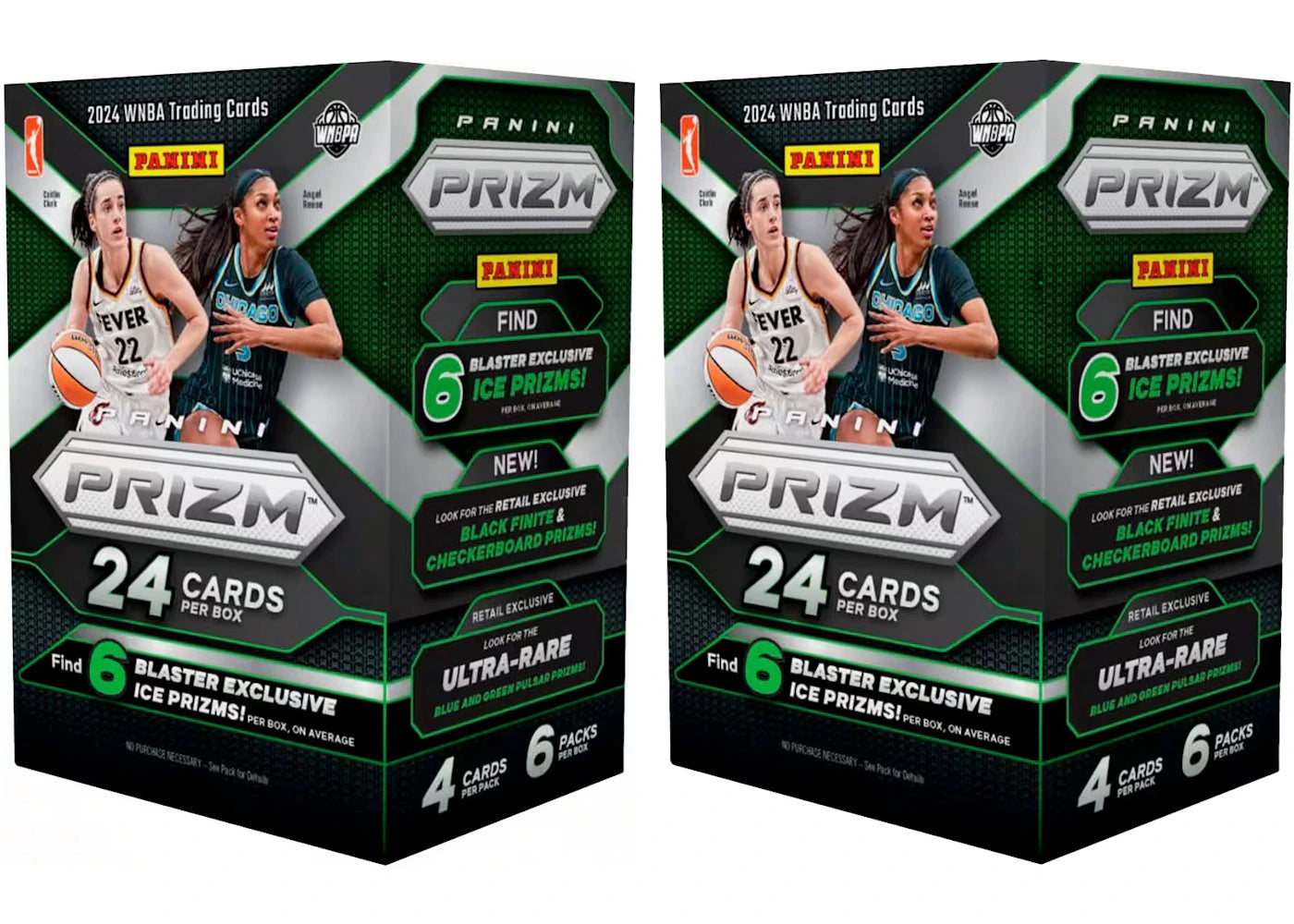 2024 Panini Prizm WNBA Ice Prizm Blaster Box 2x Lot