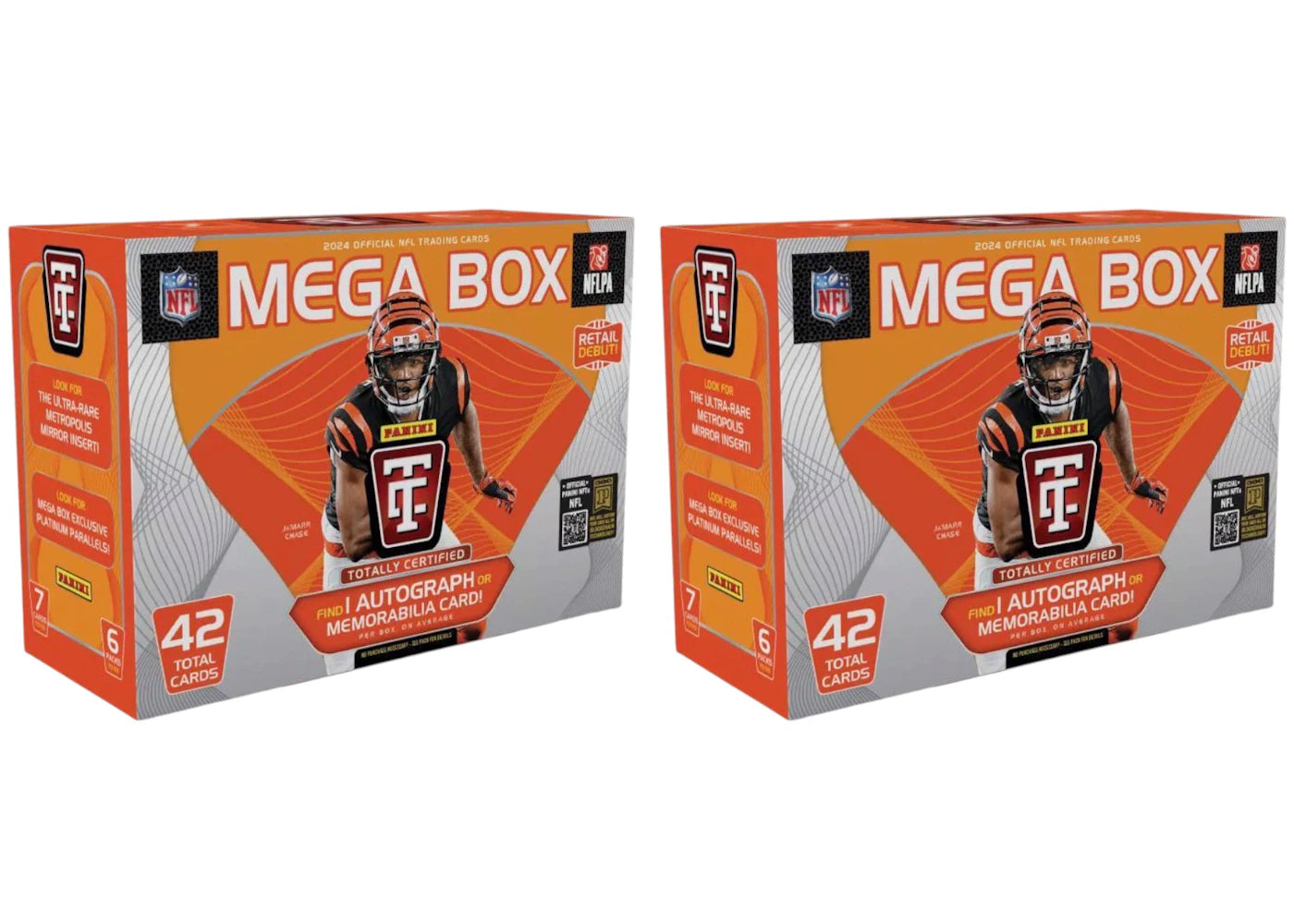 2024 Panini Totally Certified NFL Football Mega Box 2x Lot