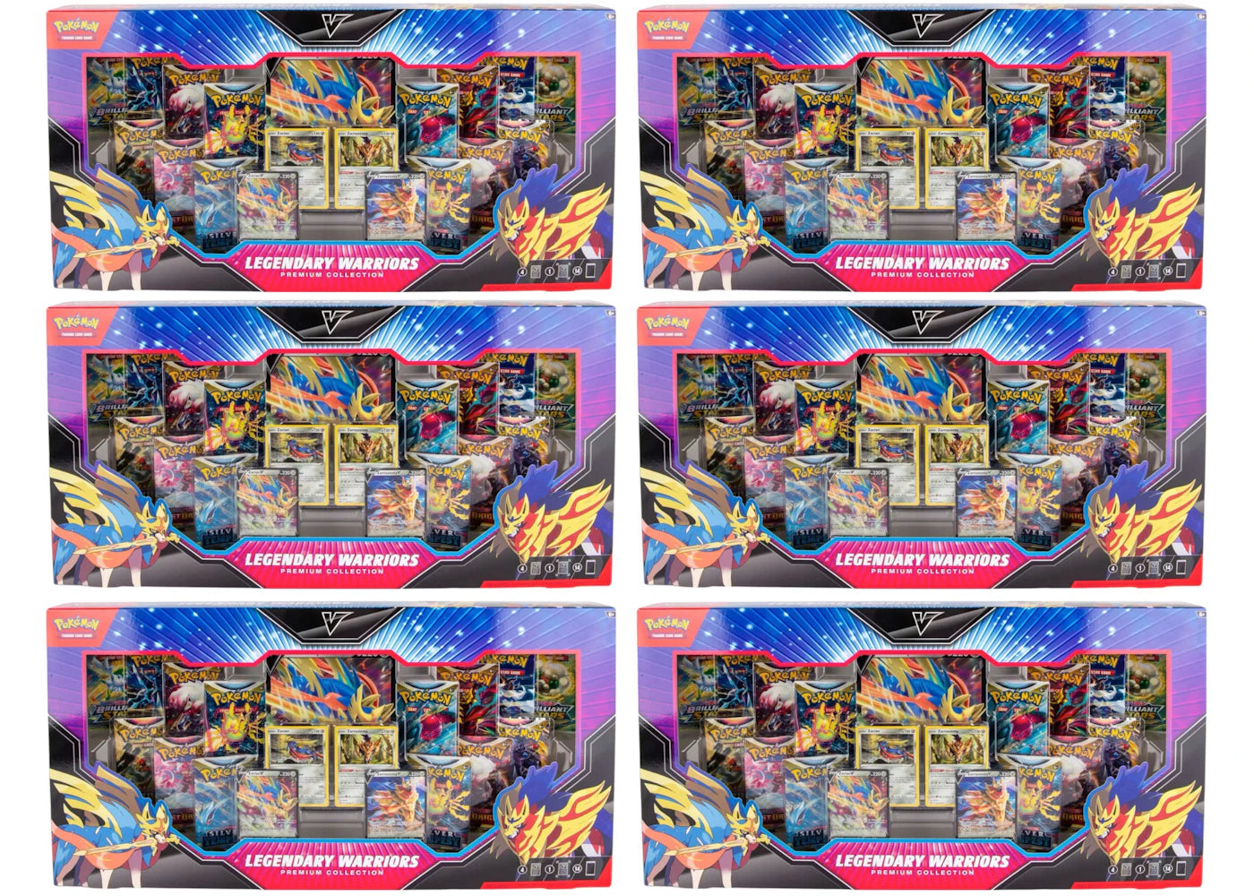 2024 Pokémon Legendary Warriors Premium Collection 6x Lot