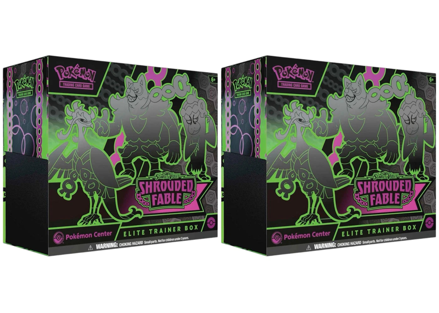 2024 Pokémon Scarlet & Violet Shrouded Fable Pokémon Center Elite Trainer Box 2x Lot