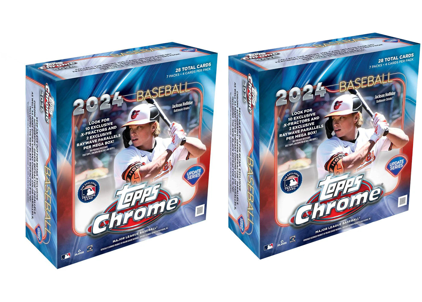 2024 Topps Chrome Update Series Baseball Mega Box 2x Lot