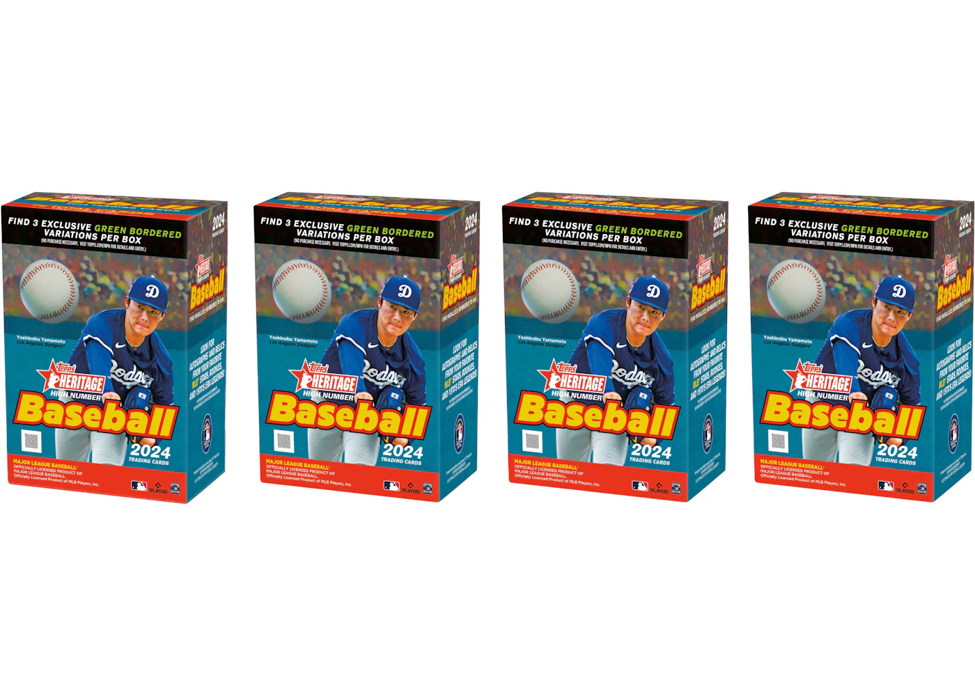 2024 Topps Heritage High Number Baseball Value Box 4x Lot