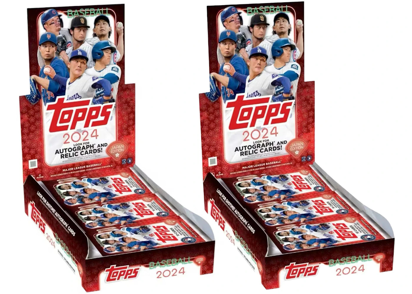 2024 Topps Japan Edition MLB Baseball Hobby Box 2x Lot