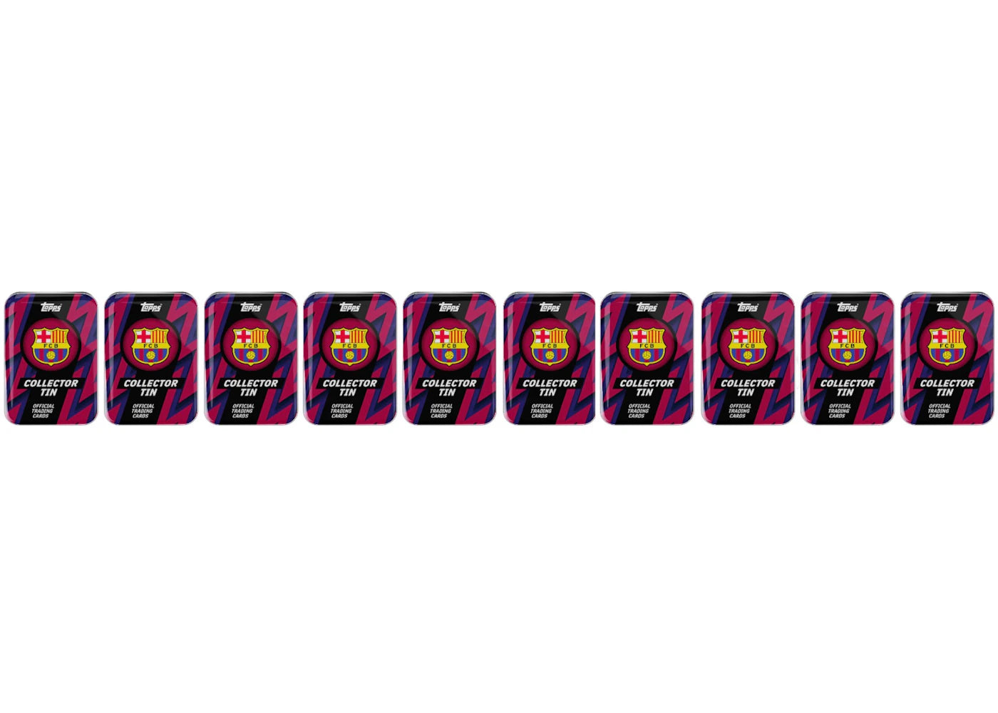 2025-26 Topps FCB Barcelona Collector Tin 10x Lot