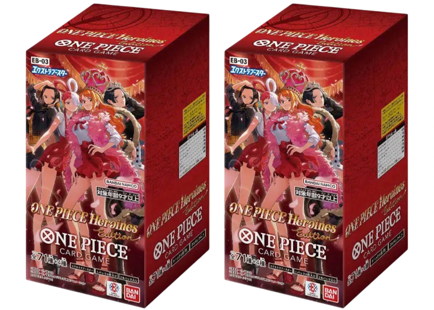 2025 Bandai One Piece Heroines Edition (EB-03) Booster Box (Japanese) 2x Lot