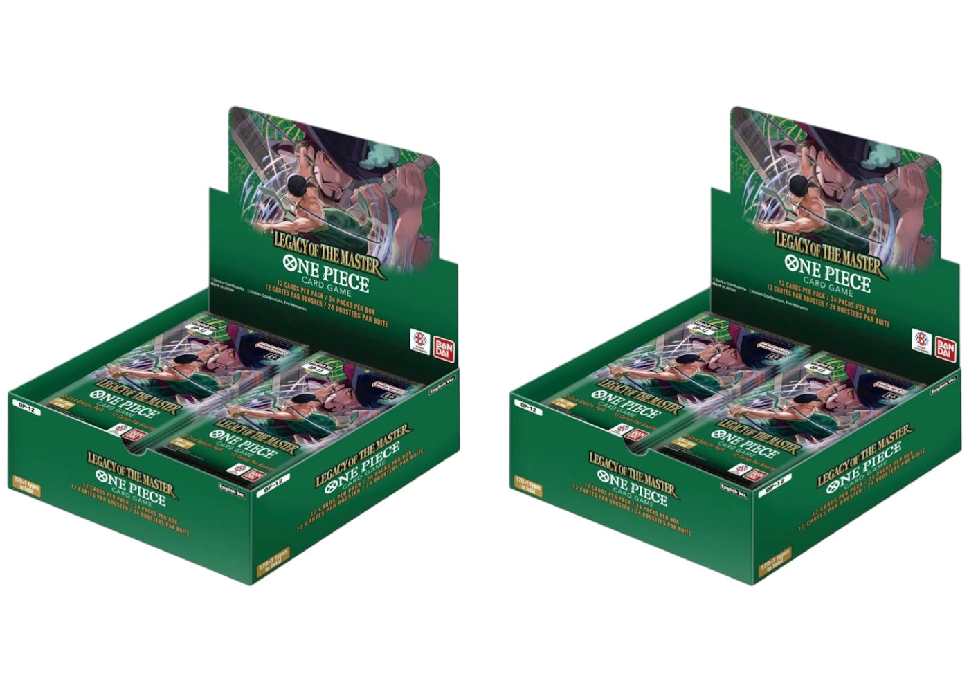 2025 Bandai One Piece Legacy of the Master Booster Box (OP-12) 2x Lot