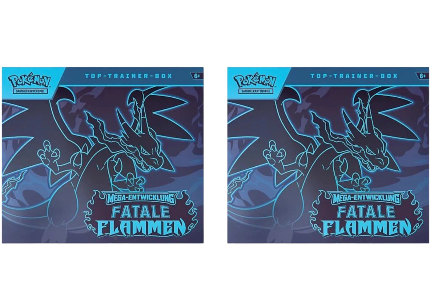2025 Pokémon Mega Evolution Fateful Flames Elite Trainer Box (German) 2x Lot