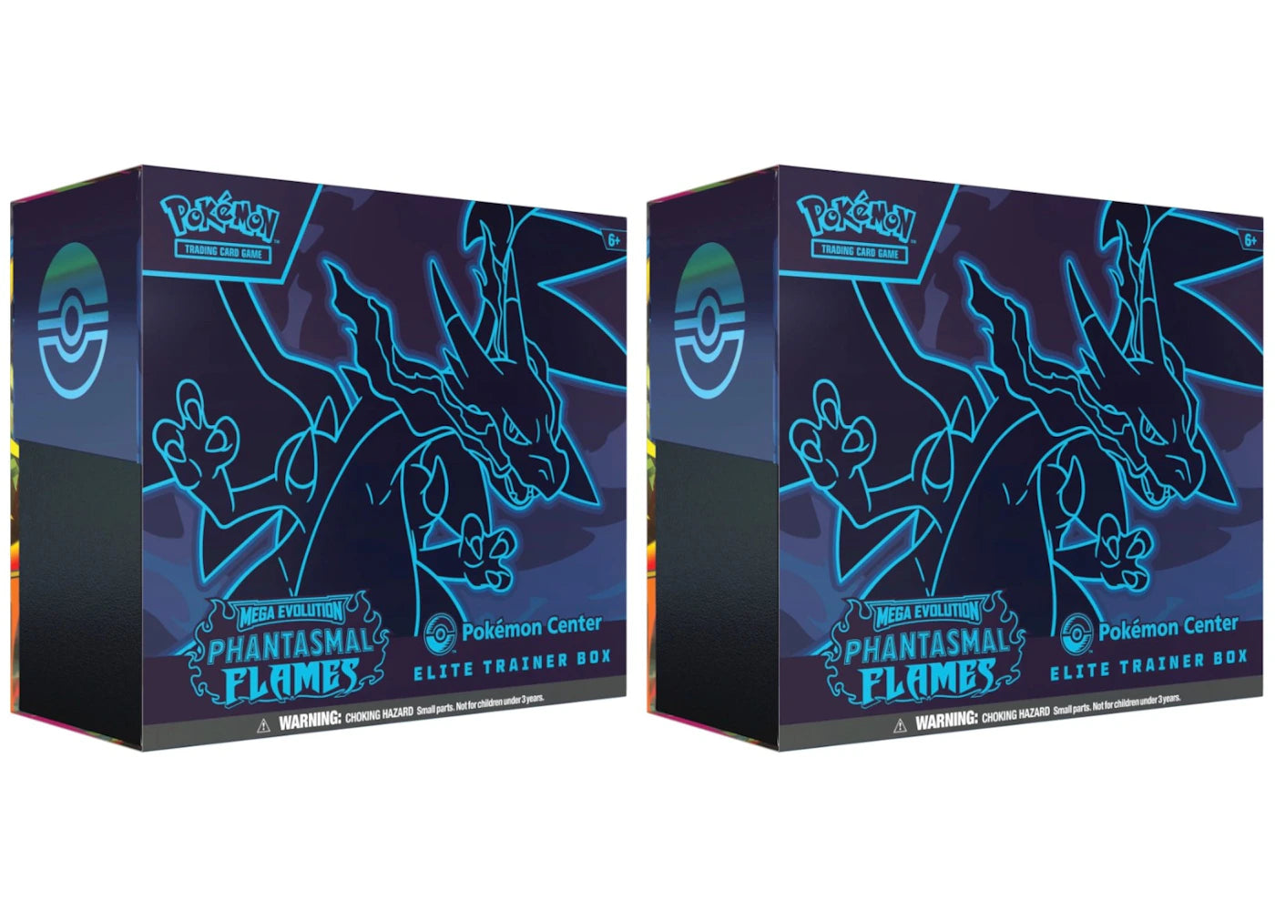 2025 Pokémon Mega Evolution Phantasmal Flames Pokemon Center Elite Trainer Box 2x Lot