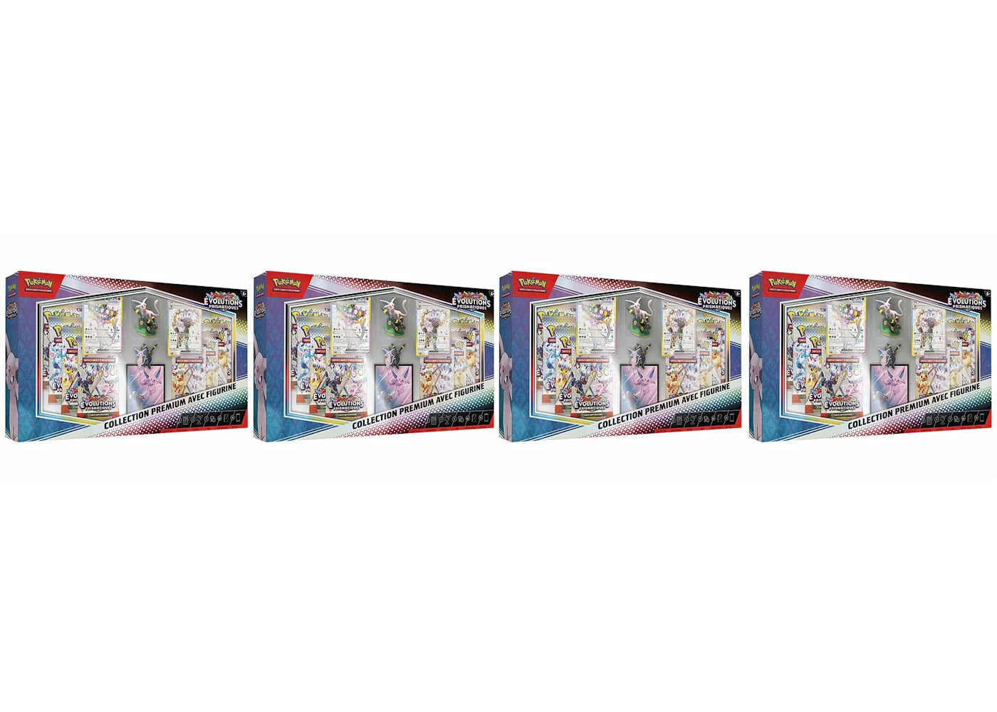 2025 Pokémon Prismatic Evolutions Premium Figure Box (French) 4x Lot