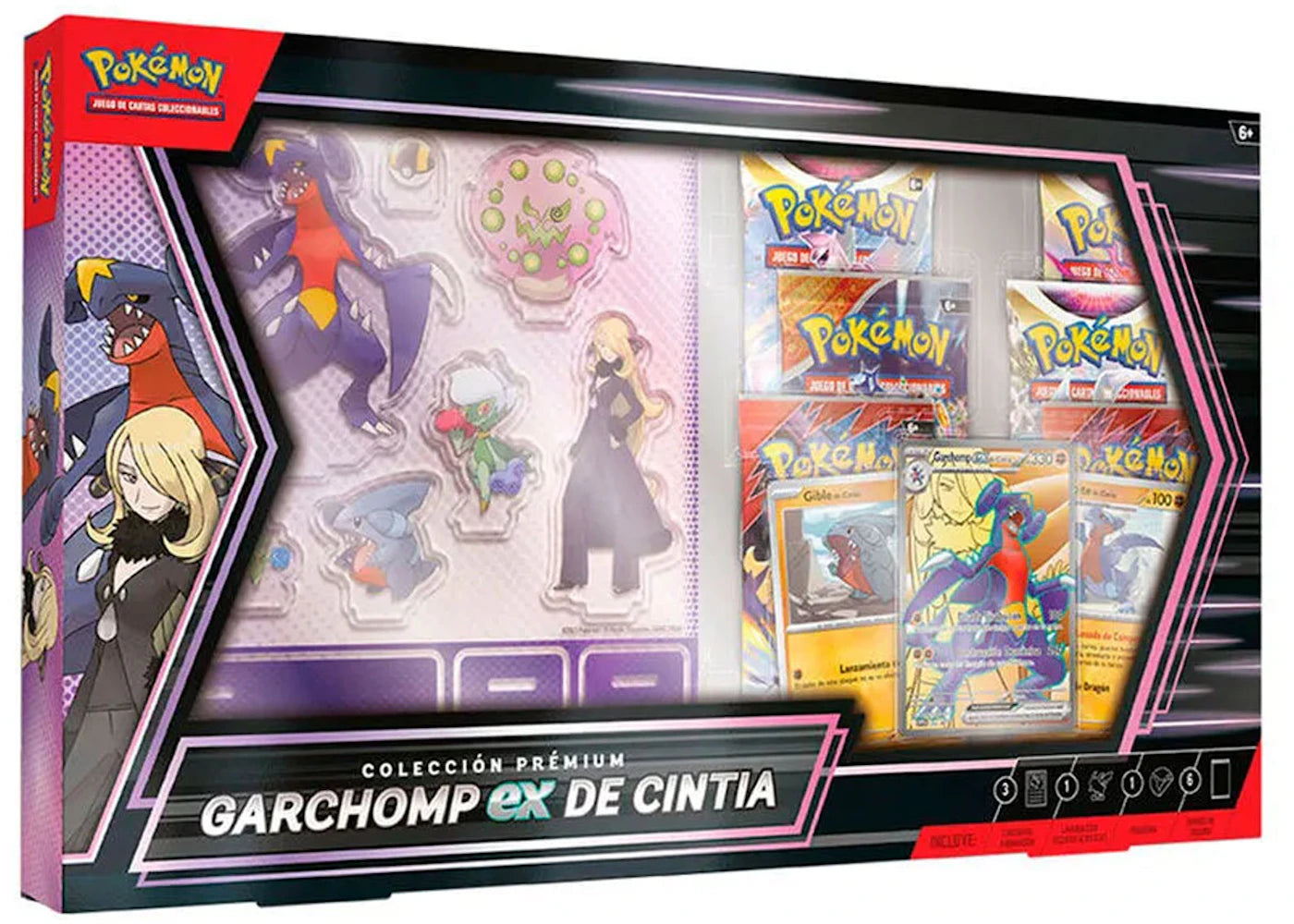 2025 Pokémon Scarlet & Violet Cynthia's Garchomp ex Premium Collection (Spanish) Box