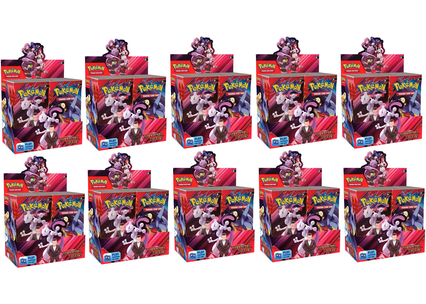 2025 Pokémon Scarlet & Violet Destined Rivals Booster Box 10x Lot