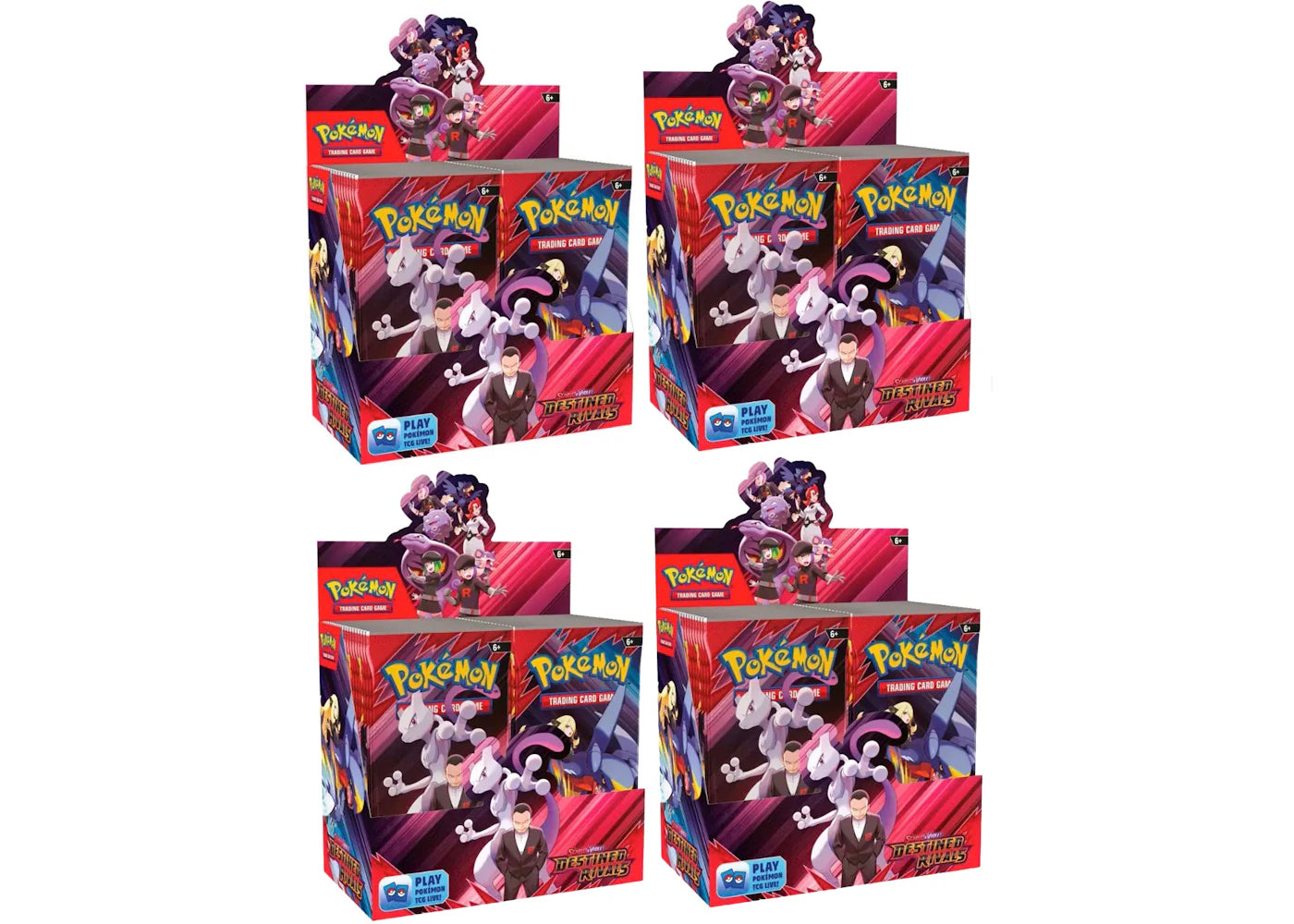 2025 Pokémon Scarlet & Violet Destined Rivals Booster Box 4x Lot