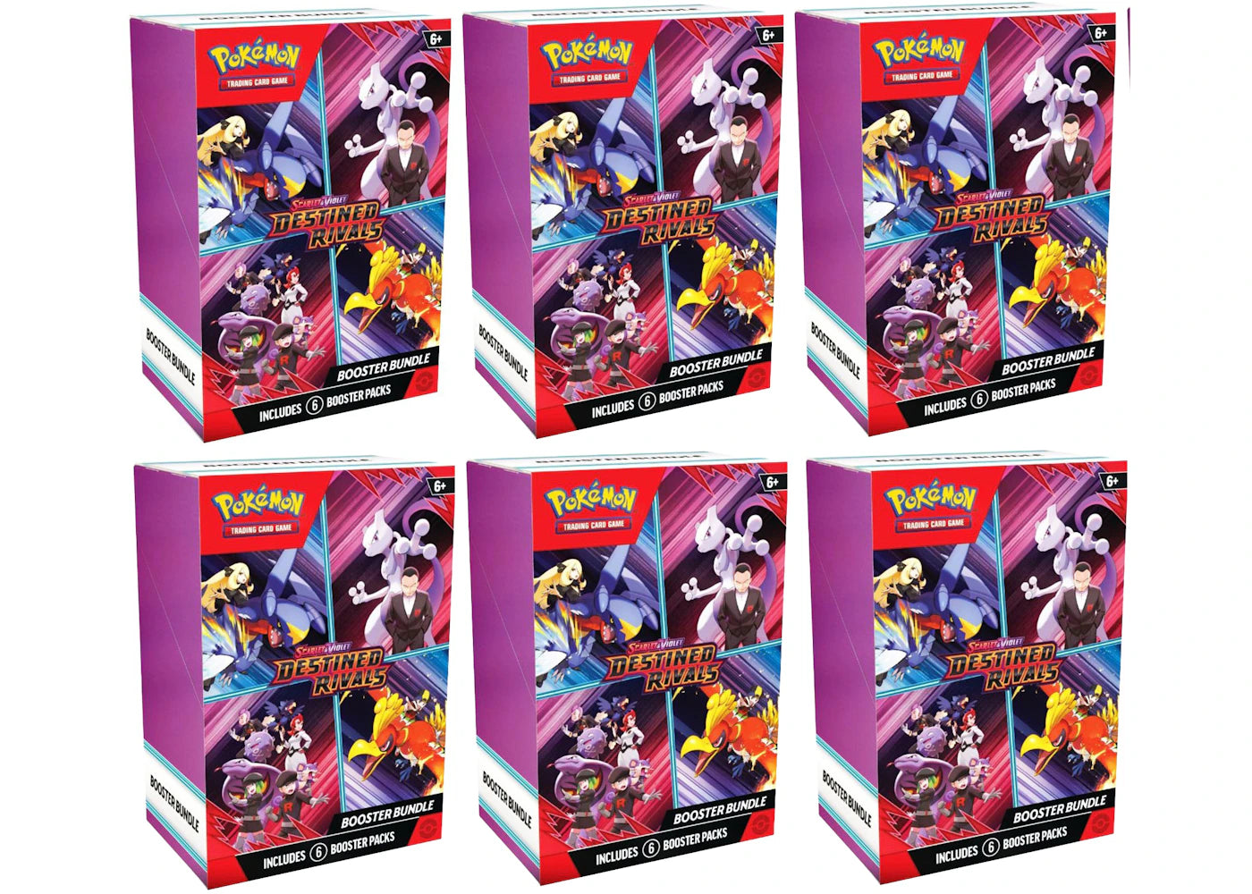 2025 Pokémon Scarlet & Violet Destined Rivals Booster Bundle 6x Lot