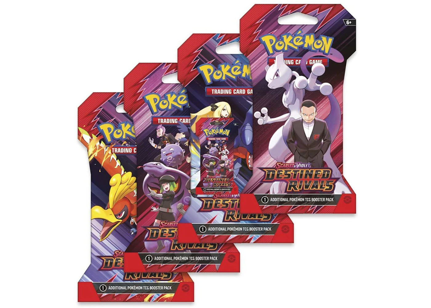 2025 Pokémon Scarlet & Violet Destined Rivals Booster Pack 4x Lot (Artwork May Vary)