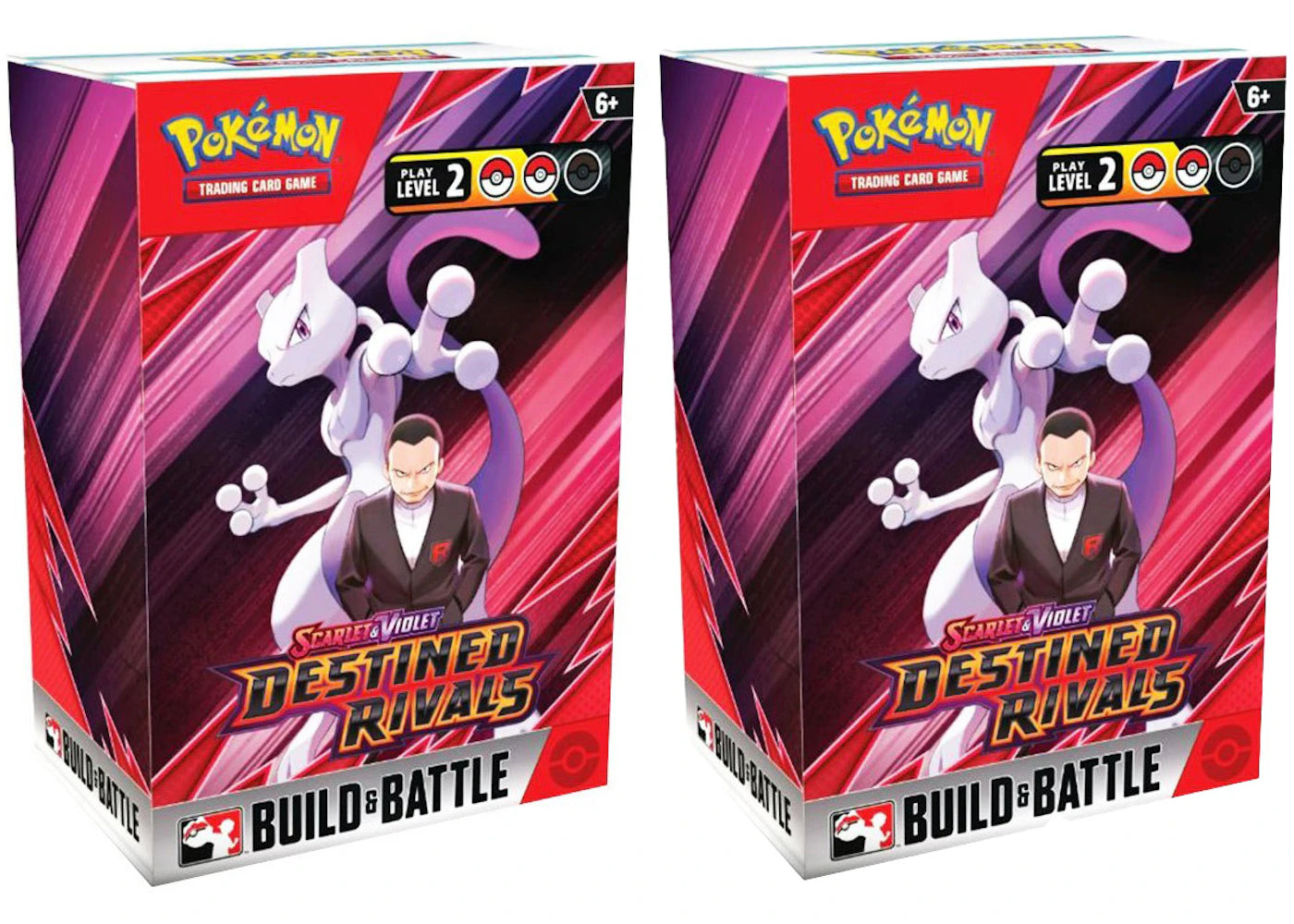 2025 Pokémon Scarlet & Violet Destined Rivals Build & Battle Box 2x Lot