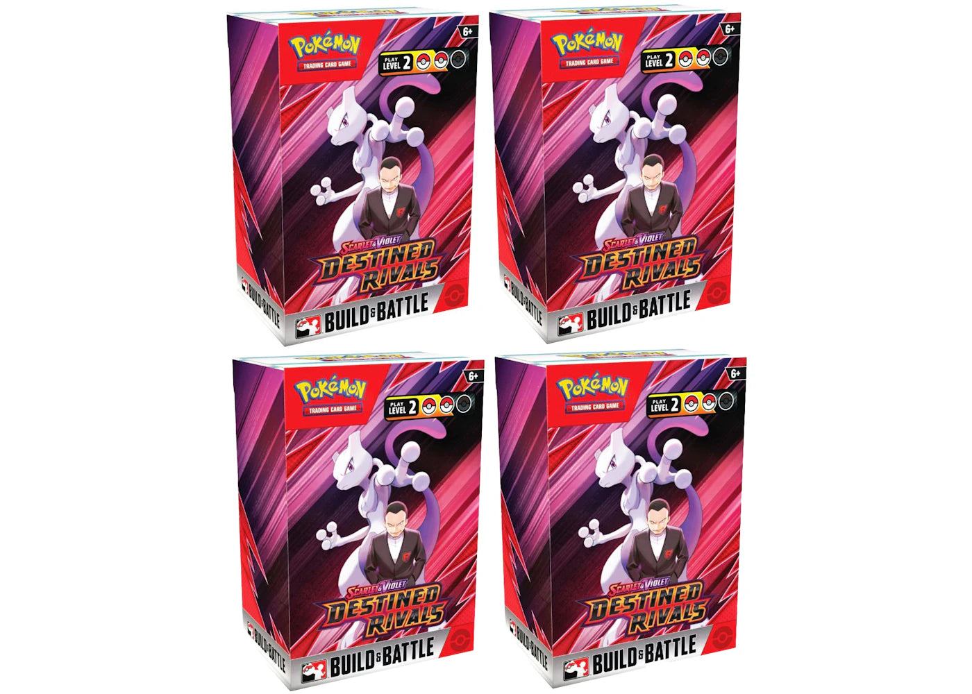 2025 Pokémon Scarlet & Violet Destined Rivals Build & Battle Box 4x Lot