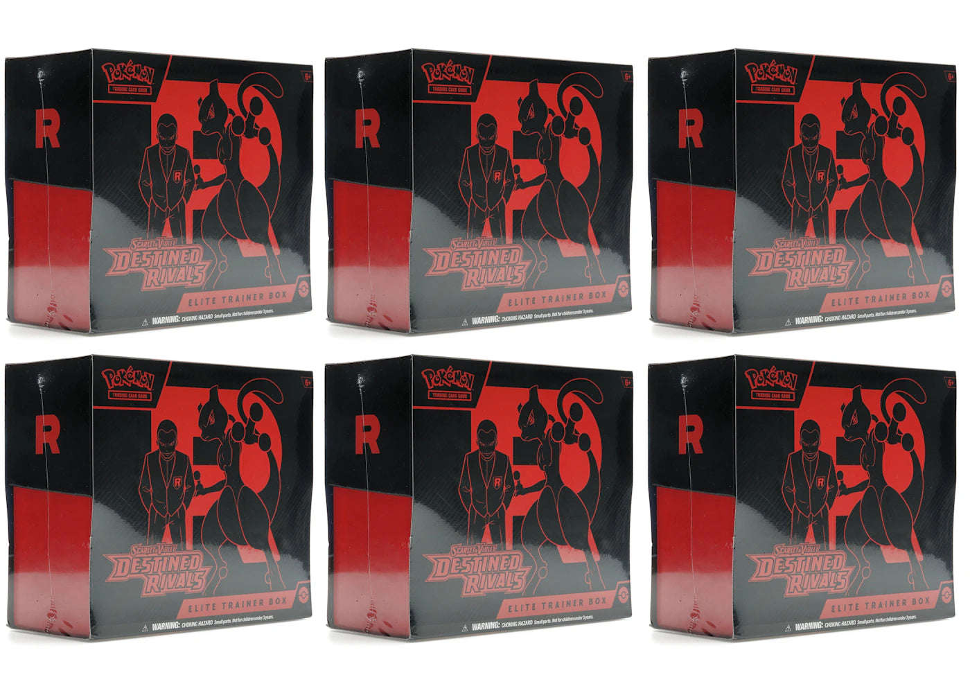 2025 Pokémon Scarlet & Violet Destined Rivals Elite Trainer Box 6x Lot