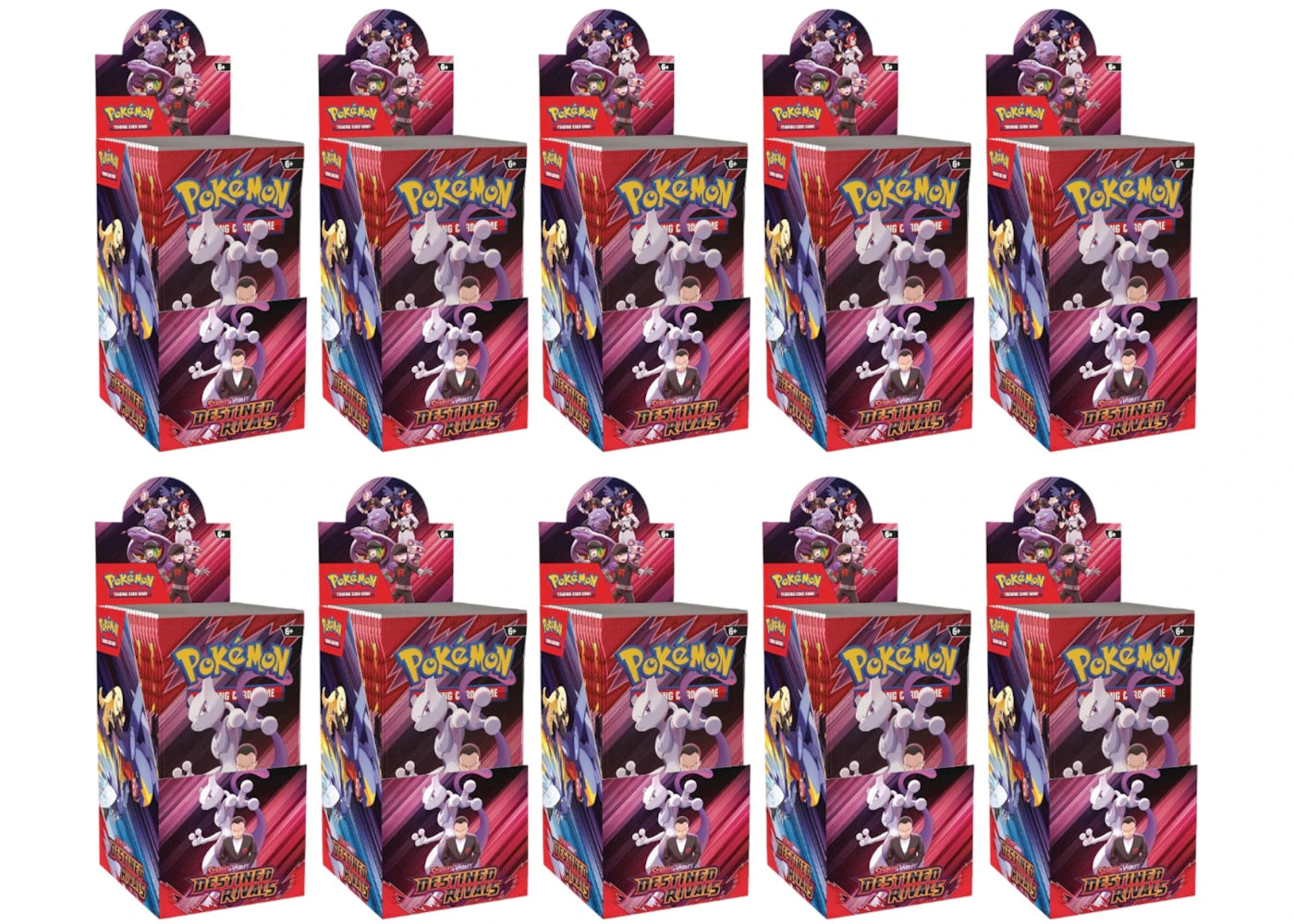 2025 Pokémon Scarlet & Violet Destined Rivals Half Booster Box 10x Lot