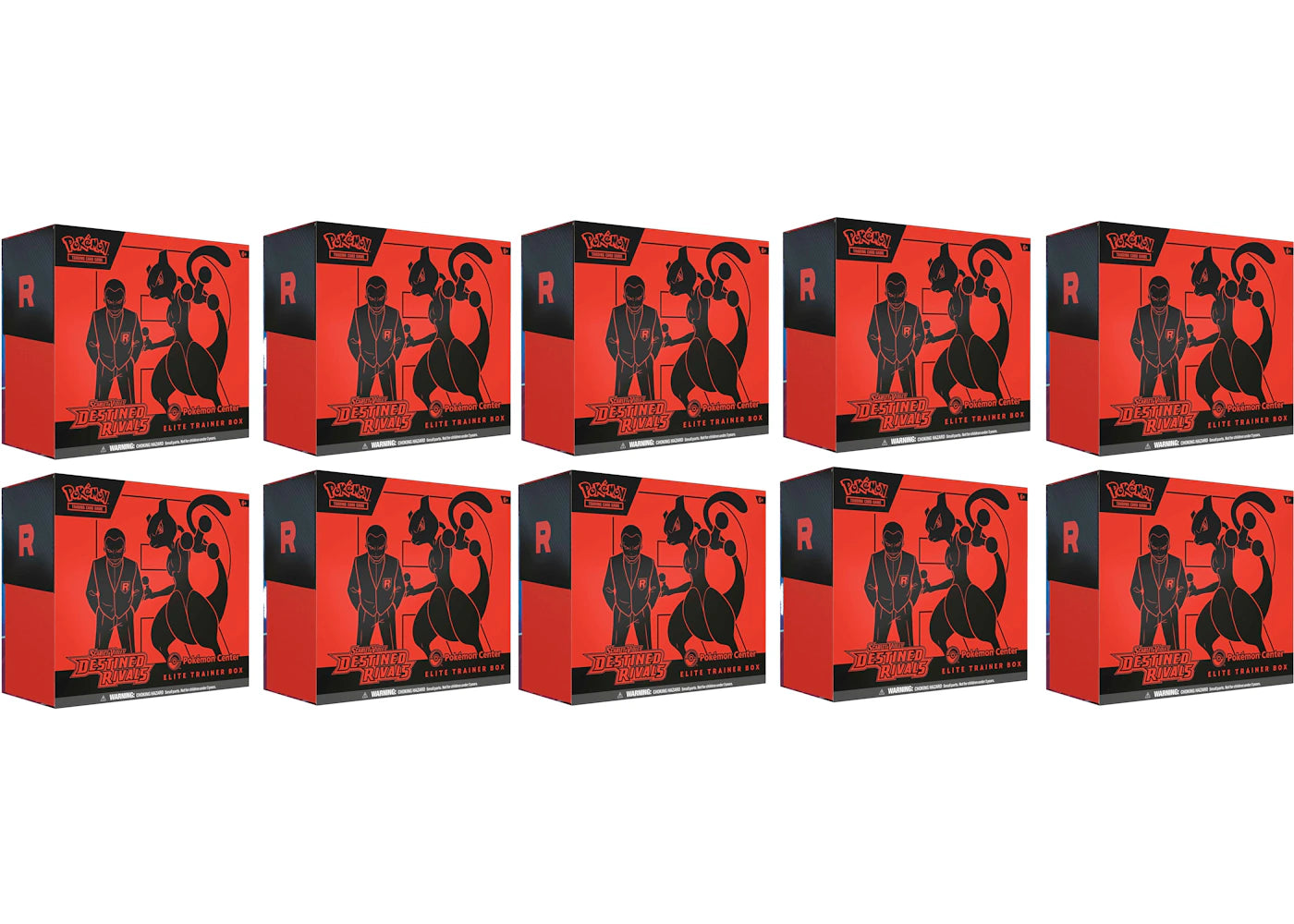 2025 Pokémon Scarlet & Violet Destined Rivals Pokemon Center Elite Trainer Box 10x Lot