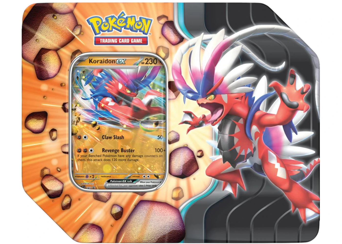 2025 Pokémon Scarlet & Violet Journey Together Koraidon EX Slashing Legends Tin