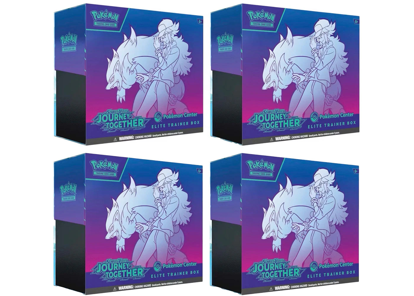 2025 Pokémon Scarlet & Violet Journey Together Pokemon Center Elite Trainer Box 4x Lot