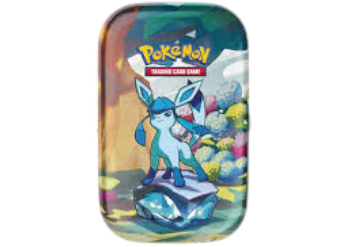 2025 Pokémon Scarlet Violet Prismatic Evolutions Glaceon Tin