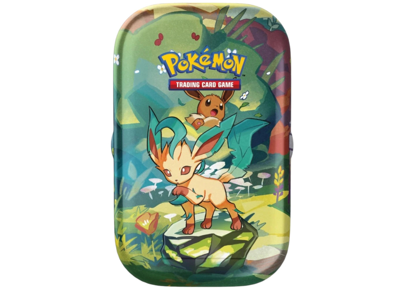 2025 Pokémon Scarlet Violet Prismatic Evolutions Leafeon Tin