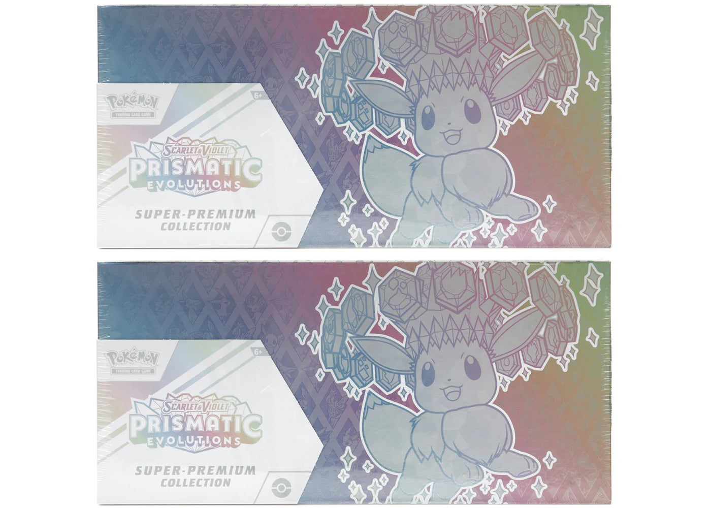 2025 Pokémon Scarlet & Violet Prismatic Evolutions Super Premium Collection 2x Lot
