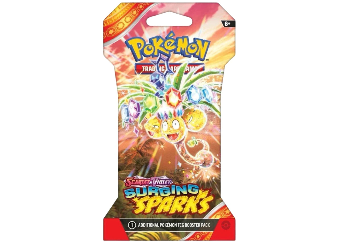 2025 Pokémon Scarlet & Violet Surging Sparks Alolan Exeggutor Sleeved Booster Pack