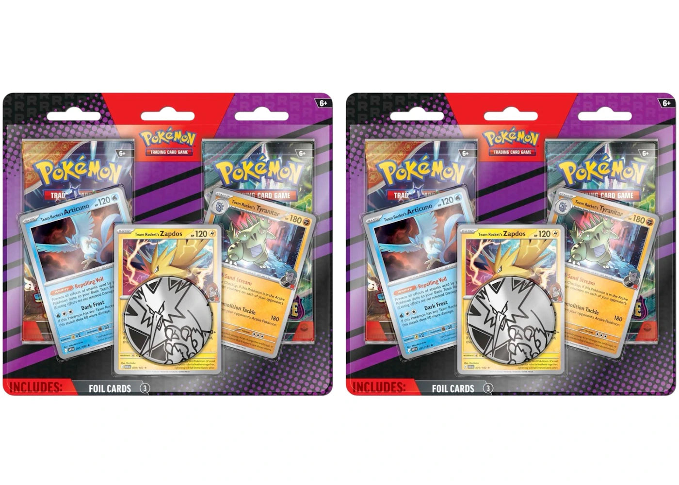 2025 Pokémon Team Rocket's 2 Booster Blister Pack 2x Lot