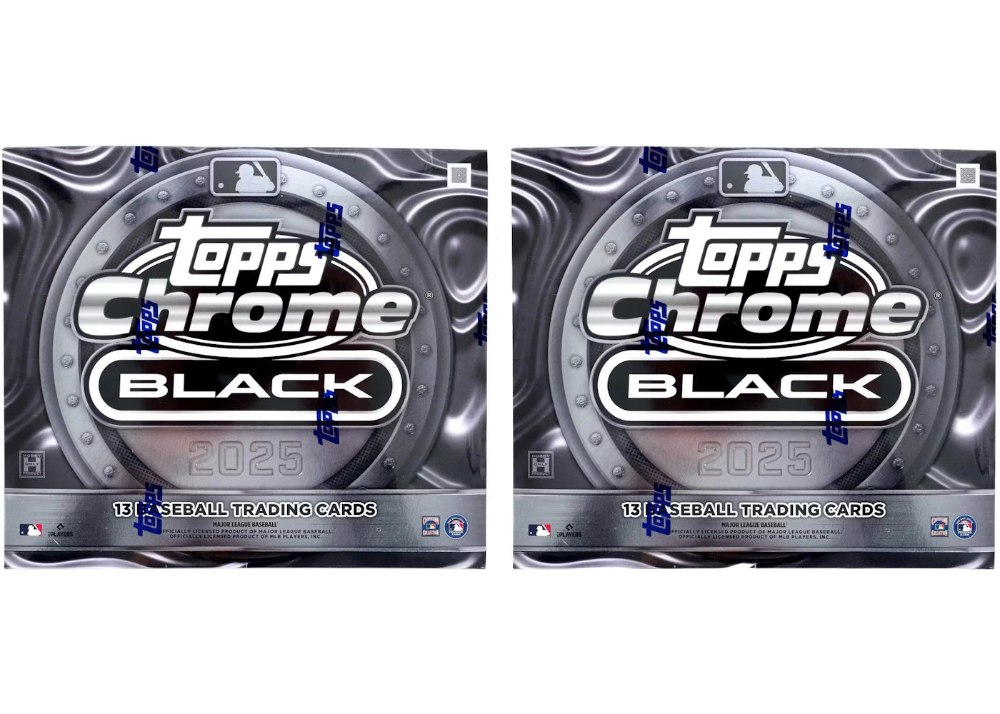 2025 Topps Chrome Black Baseball Hobby Box 2x Lot