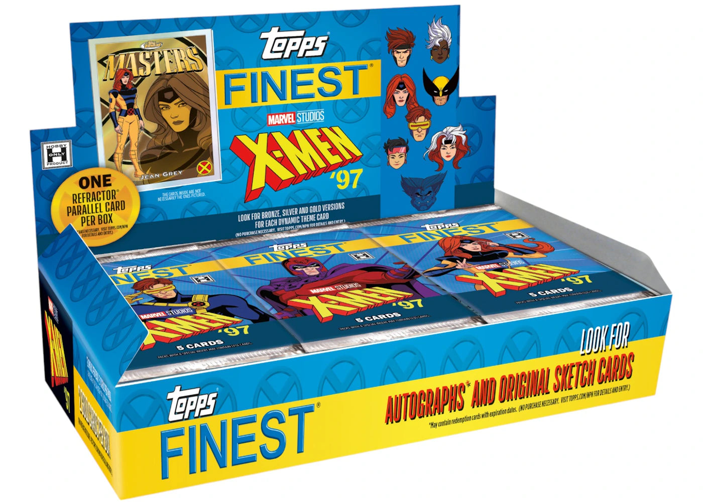 2025 Topps Finest X-Men 97 Hobby Box