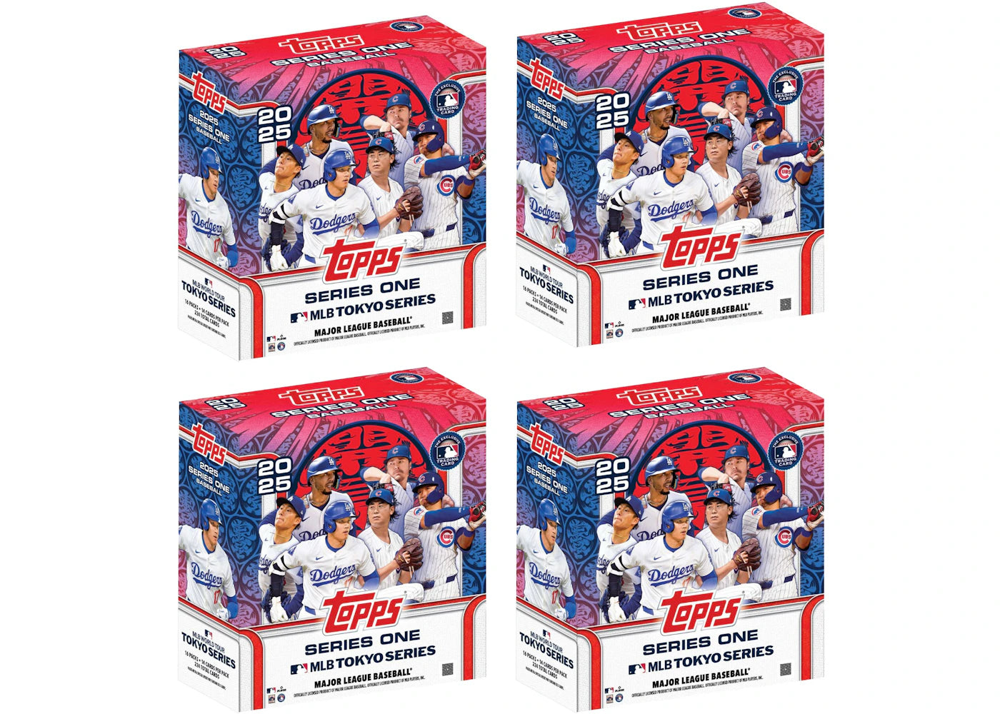 2025 Topps Series One Baseball MLB World Tour: Tokyo Series Exclusive Mega Box 4x Lot