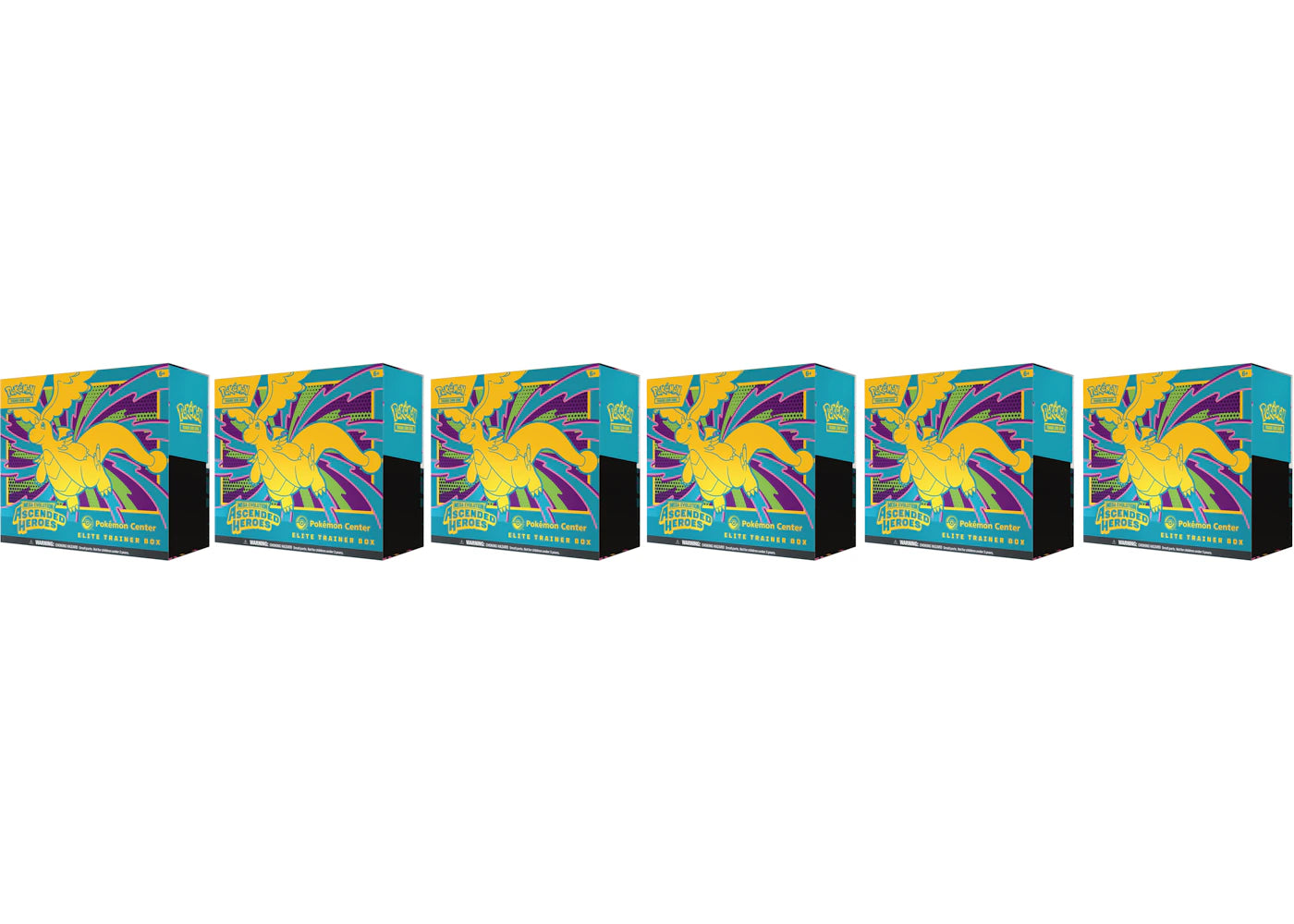 2026 Pokémon Mega Evolution Ascended Heroes Pokemon Center Elite Trainer Box 6x Lot