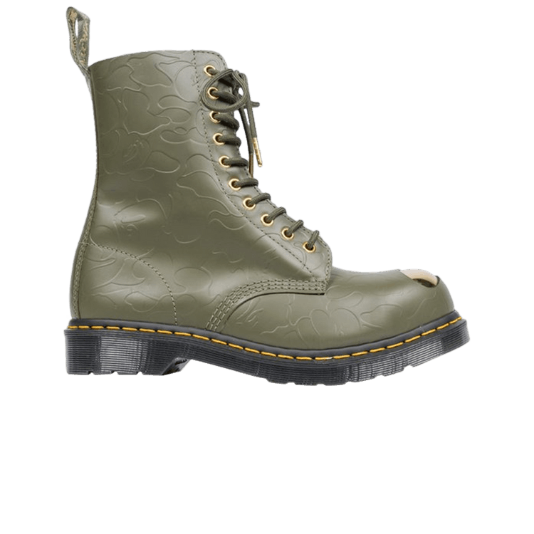 Dr. Martens 1490 Bape Khaki Smooth Emboss