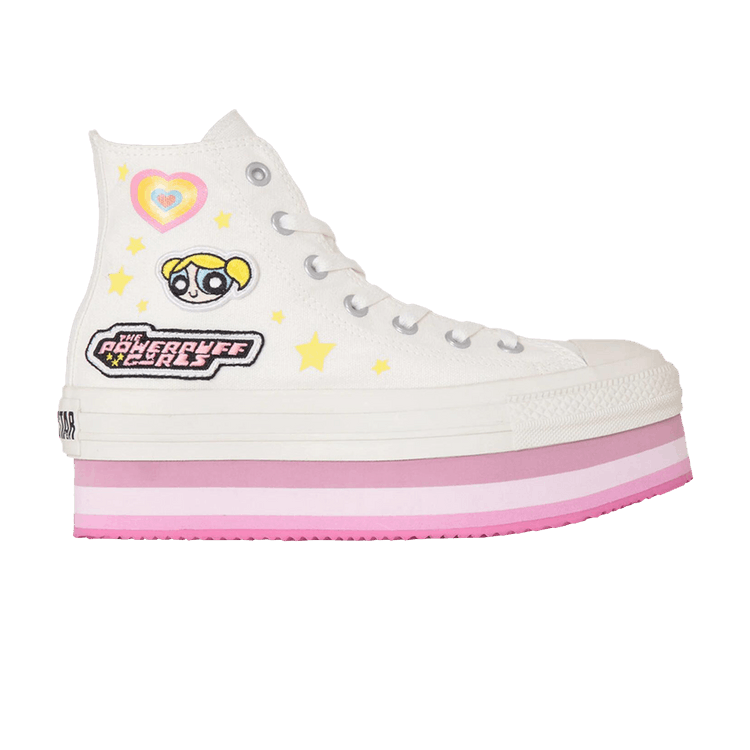 Converse Chuck Taylor All Star Chunkyline Hi The Powerpuff Girls White