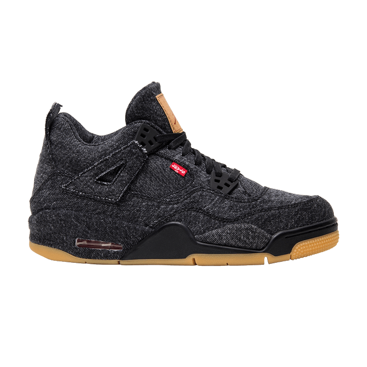 Jordan 4 Retro Levi's Black (GS) (Levi's Tag)