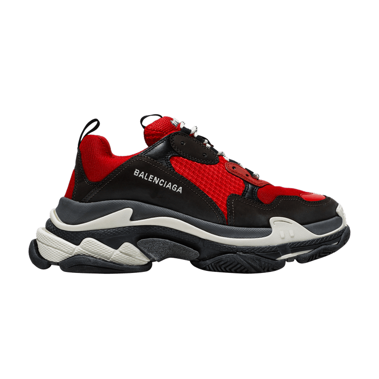 Balenciaga Triple S Red Black (Pre-Distressed)