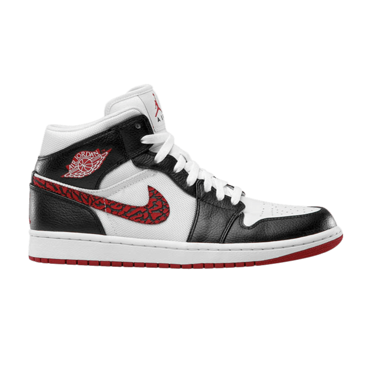 Jordan 1 Phat White Red Black (Elephant Print)