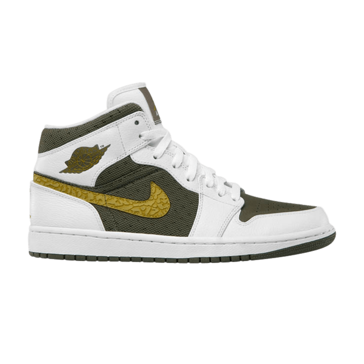Jordan 1 Phat Mid White Peat Moss Cargo Khaki
