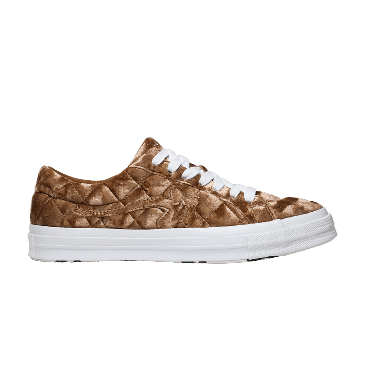 Converse One Star Ox Golf le Fleur TTC Quilted Velvet Brown Sugar
