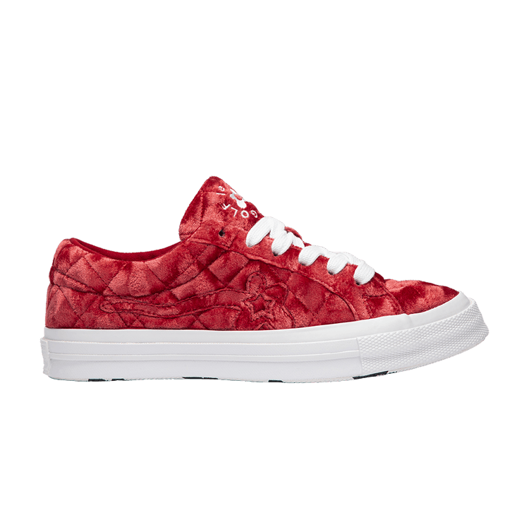 Converse One Star Ox Golf le Fleur TTC Quilted Velvet Barbados Cherry