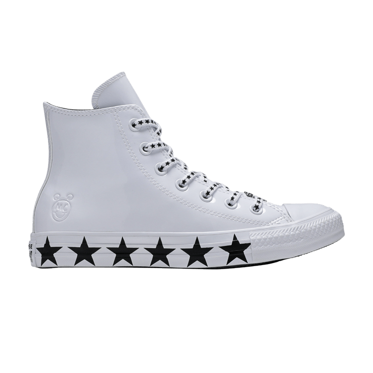 Converse Chuck Taylor All Star Hi Miley Cyrus White Black Stars (Women's)
