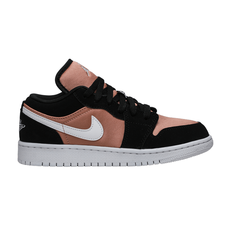 Jordan 1 Low Black White Rose Gold (GS)