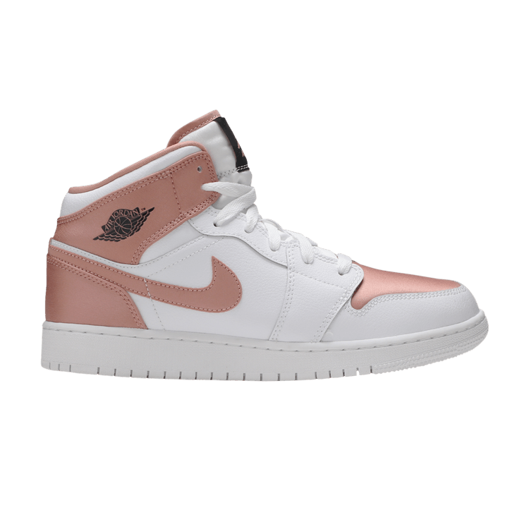 Jordan 1 Mid White Rose Gold (GS)