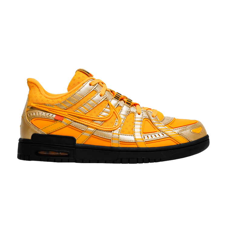 Nike Air Rubber Dunk Off-White University Gold - Side Kicks