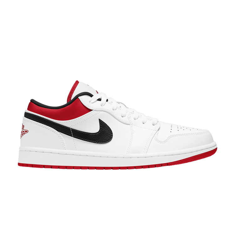 Jordan 1 Low White University Red Black