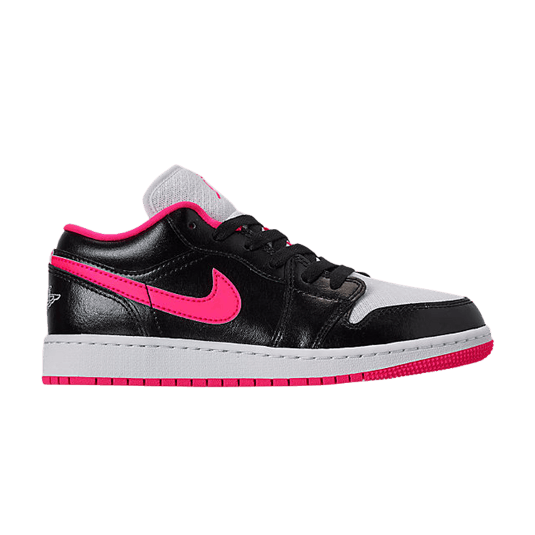 Jordan 1 Low Black White Hyper Pink (GS)