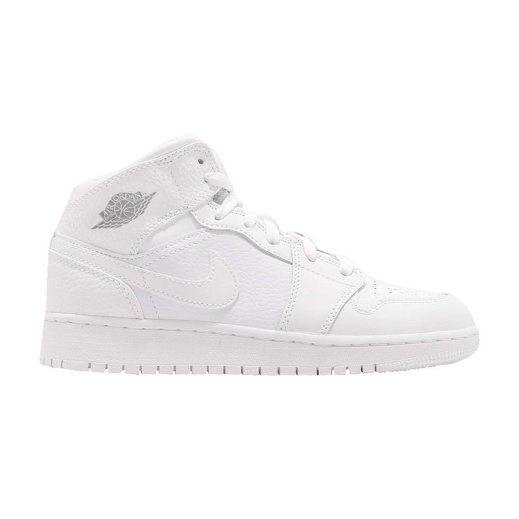 Jordan 1 Mid White Pure Platinum (2018) (GS)