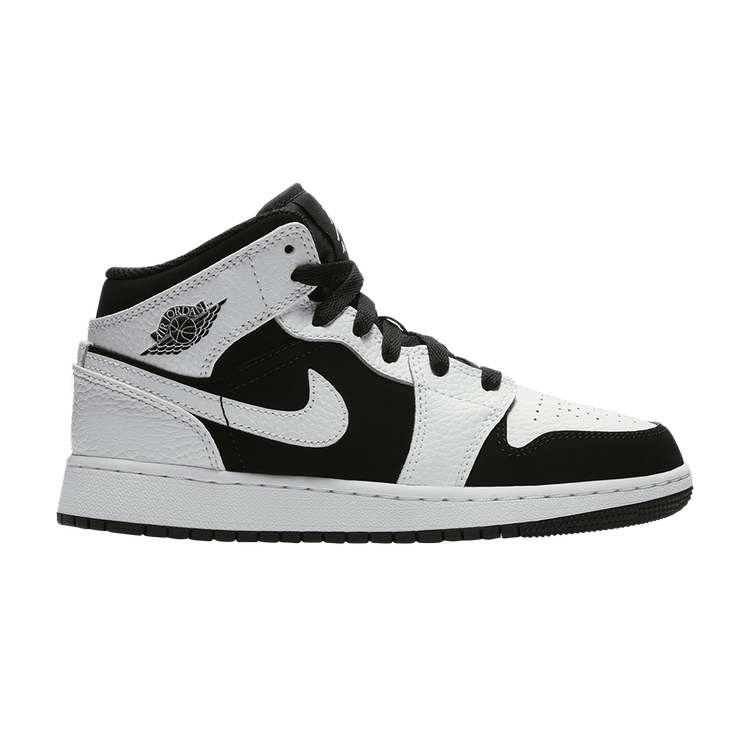 Jordan 1 Mid White Black (GS)